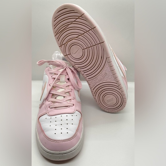 Nike Court Borough Low Recraft Big Kids Sneakers YOUTH 7Y WOMENS 8.5 PINK/WHITE - Picture 5 of 12